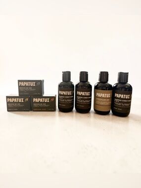 Papatui Men’s Grooming Bundle Soap Bars Shampoo Conditioner Body Wash Set NWT